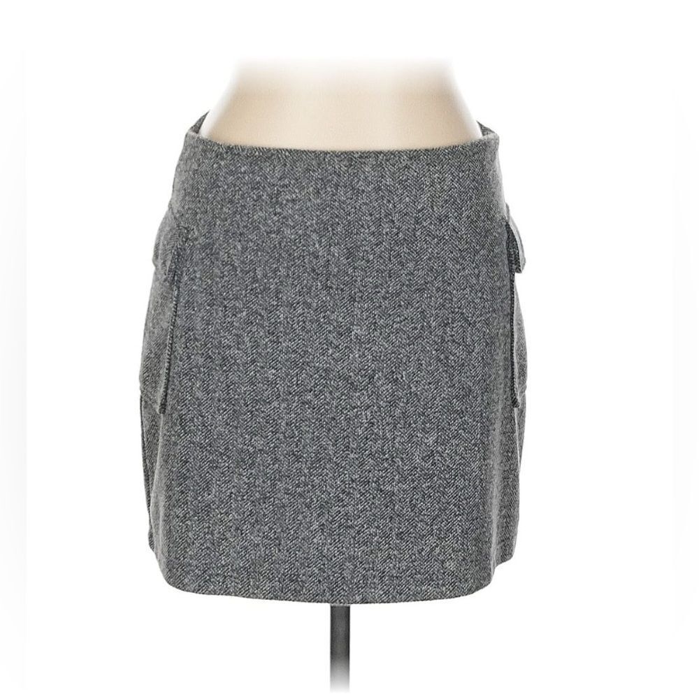 Sz 10 Moda International Tweed Cargo Skirt EUC